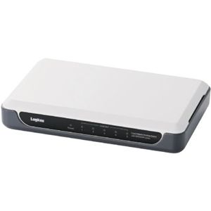 ロジテック Gigabit スイッチングHUB 5ポート/電源外付/プラスチックケース(ホワイト) LAN-GSW05/PH