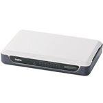 ロジテック Gigabit スイッチングHUB 8ポート/電源外付/プラスチックケース(ホワイト) LAN-GSW08/PH