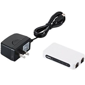 ロジテック 超小型 100BASE-TX対応スイッチングハブ/3ポート/プラスチック/ホワイト LAN-SW03/PSW