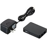ロジテック 超小型 100BASE-TX対応スイッチングハブ/5ポート/プラスチック/ブラック LAN-SW05/PSB