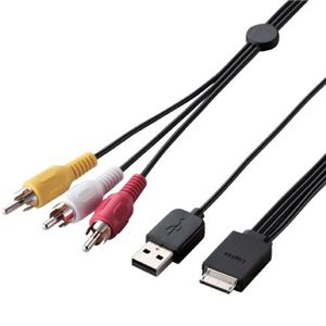 ロジテック Walkman用AVケーブル/WM-PORT<->USB type A・RCAプラグ LHC-RUW01