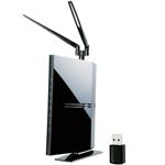 ロジテック IEEE802.11n/g/b準拠 無線LANルータ USB子機セット LAN-WH300N/DGRU