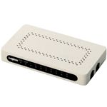 ロジテック 8ポート ギガビットイーサHUB 超小型 電源外付 ACアダプタ付 ホワイト LAN-GSW08/PSW