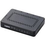 ロジテック 超小型 1000BASE-T スイッチングハブ/5ポート/ブラック LAN-GSW05/PSB