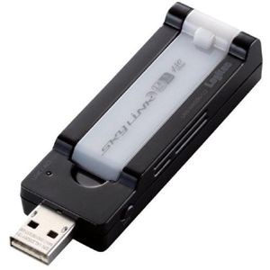 ロジテック IEEE802.11n/a/g/b準拠 USB無線アダプタ/ブラック LAN-W450AN/U2