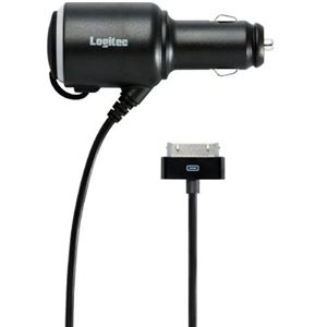 ロジテック iPad/iPhone用ソケット付きシガーチャージャー LPA-CCI02S