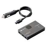 ロジテック 車載用 DC-ACインバーター 定格出力100W ブラック LPA-CIVT100BK
