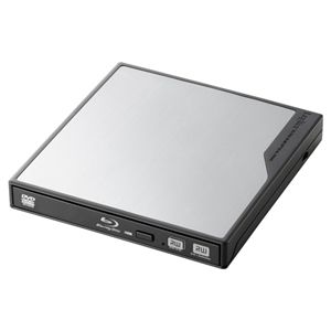 ロジテック BDXL対応 USB3.0/2.0用 ポータブルBDドライブ シルバー LBD-PME6U3VSV