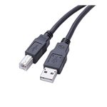 ロアス USB2.0ケーブル 0.7m ブラック ZUH-07BK