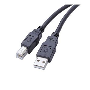 ロアス USB2.0ケーブル 1.5m ブラック ZUH-15BK