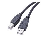 ロアス USB2.0ケーブル 2m ブラック ZUH-20BK