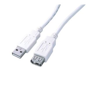 ロアス USB2.0延長ケーブル ホワイト ZUH-E30W