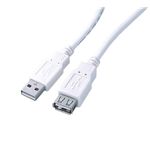 ロアス USB2.0延長ケーブル ホワイト ZUH-E30W
