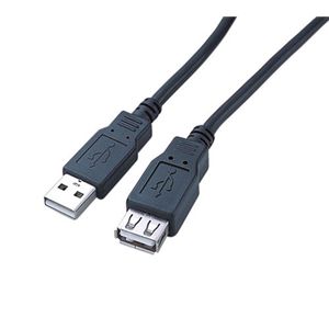 ロアス USB2.0延長ケーブル ブラック ZUH-E30BK