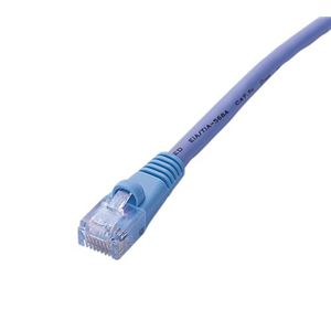 ロアス Gigabit(カテゴリー6) LANケーブル(クロス/5m/ブルー) LTC-6FR05BL