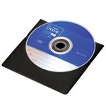 ロアス 片面不織布ケース 110枚 ブラック DVD-A003-110BK