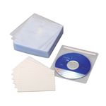 ロアス タイトル付不織布ケース 55枚 ホワイト DVD-A004-055W