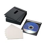 ロアス タイトル付不織布ケース 110枚 ブラック DVD-A004-110BK