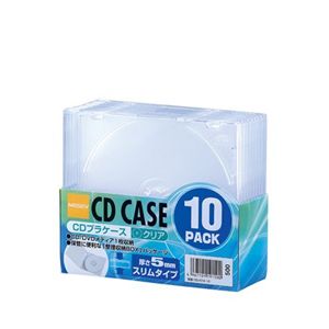 ロアス CD/DVDプラケース クリア CD-074-10