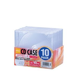 ロアス CD/DVDプラケース クリア CD-075-10