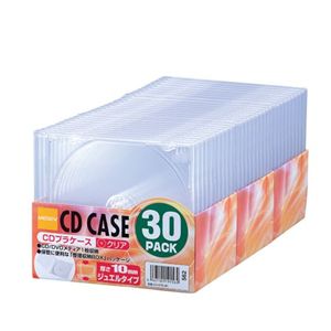 ロアス CD/DVDプラケース クリア CD-075-30