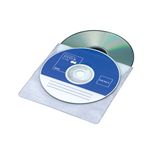 ロアス 両面不織布ケース 110枚 ホワイト DVD-A002-110W