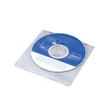 ロアス 片面不織布ケース 110枚 ホワイト DVD-A003-110W