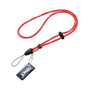 ロアス デジタルカメラストラップ レッド DCA-092R
