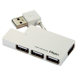 ロアス 4ポートUSBハブ(ホワイト) UH-2234W