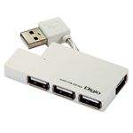 ロアス 4ポートUSBハブ(ホワイト) UH-2234W