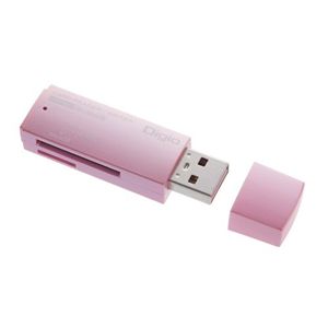 ロアス カードリーダー/ライター ピンク CRW-SD42P