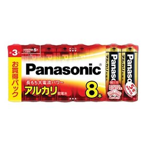 パナソニック アルカリ乾電池 単3形 8個 LR6XJ/8SW