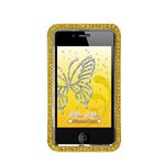 シネックスインフォテック KiraKira iPhone Case for 4 Gold KK-IPC-4-G