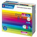 三菱化学メディア Verbatim製 データ用DVD+R DL 片面2層 8.5GB 2.4-8倍速 ワイド印刷エリア 5mmケース入り 10枚 DTR85HP10V1