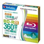 三菱化学メディア <Verbatim>録画用BD-R DL(片面2層) 1-4倍速 インクジェットプリント対応ワイド(白) 5枚5mmスリムケース入り VBR260YP5V1