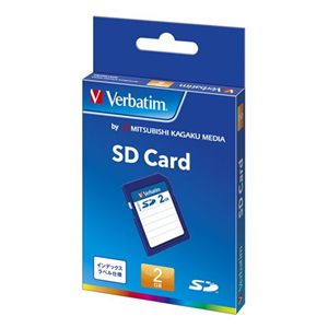 三菱化学メディア <Verbatim製> SDカード 2GB 1枚 SDST2GVB2