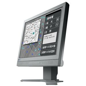 ナナオ <FlexScan>17インチTFTタッチパネルモニタ(1280x1024/D-Sub15Pin/DVI/アナログ容量結合方式/USB/セレーングレイ) L560T-CB-GY