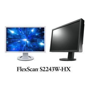 ナナオ <FlexScan>22インチ TFTモニタ(1900x1200/D-Sub15Pin/DVI-D24Pin/DisplayPort/スピーカー/ブラック) S2243W-HXBK