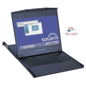 オースティンヒューズ 1U SUN 19インチワイドスクリーンLCDモニター テンキー付キーボード ドロアー トラックボールマウス 16ポート Cat6 Matrix-KVMスイッチ 4コンソール IPユーザー1 WS119-MUIP1614B