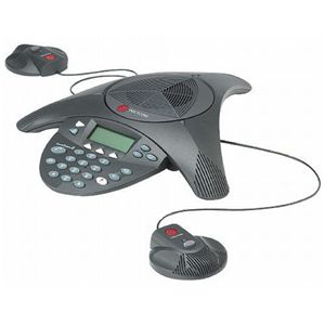 Polycom 電話会議システム SoundStation2EX(拡張マイク用コネクタx2付) PPSS-2