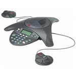 Polycom 電話会議システム SoundStation2EX(拡張マイク用コネクタx2付) PPSS-2