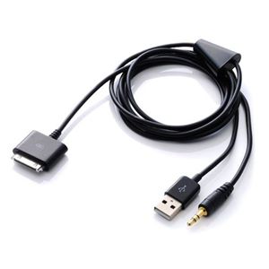 プレアデスシステムデザイン MacGizmo 3 in 1 Multifunction Cable for iPhone/iPod Black MG31MC-BK
