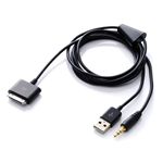 プレアデスシステムデザイン MacGizmo 3 in 1 Multifunction Cable for iPhone/iPod Black MG31MC-BK