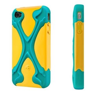 プレアデスシステムデザイン SwitchEasy CapsuleRebelX for iPhone 4S/4 Cyan X Yellow SW-REBX4S-BY