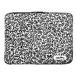 プレアデスシステムデザイン Case Scenario KEITH HARING Canvas Sleeve with Zip for MacBook Pro 15 Graffiti Print Black KH-MPB15-C-GPBK