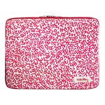 プレアデスシステムデザイン Case Scenario KEITH HARING Canvas Sleeve with Zip for MacBook Pro 15 Graffiti Print Pink KH-MPB15-C-GPPI