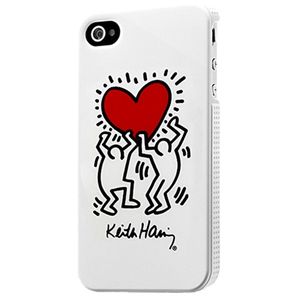 プレアデスシステムデザイン Case Scenario KEITH HARING for iPhone 4S/4 People & Heart KH-IPH4-PH