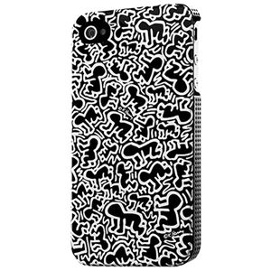 プレアデスシステムデザイン Case Scenario KEITH HARING for iPhone 4S/4 Puzzle Of People KH-IPH4-PP