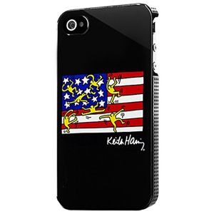 プレアデスシステムデザイン Case Scenario KEITH HARING for iPhone 4S/4 US Flag KH-IPH4-US