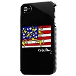 プレアデスシステムデザイン Case Scenario KEITH HARING for iPhone 4S/4 US Flag KH-IPH4-US